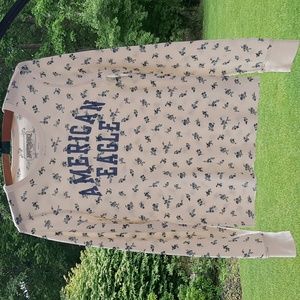 American Eagle thermal crewneck top. M